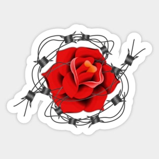 Tangled Rose Sticker